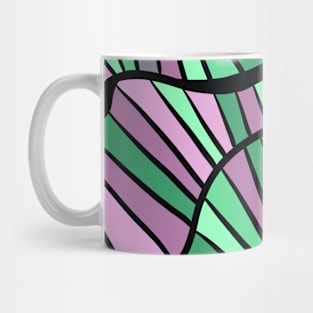 colorful abstract geometric wave pattern Mug